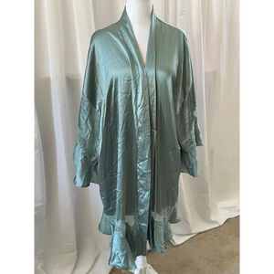 Women's Victoria's Secret Teal Lace Trim Robe XL/XXL